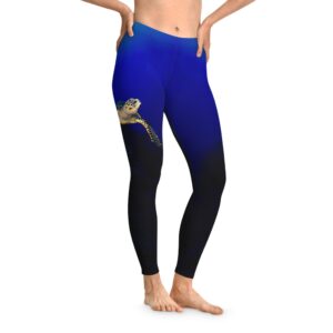 Hawksbill Turtle Stretchy Leggings (AOP)
